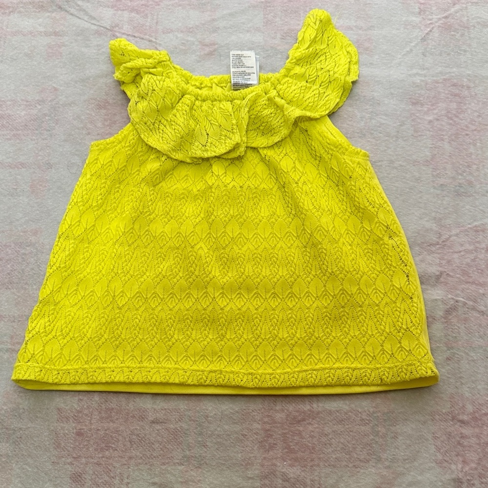 Healthtex Yellow Kids Tank Top